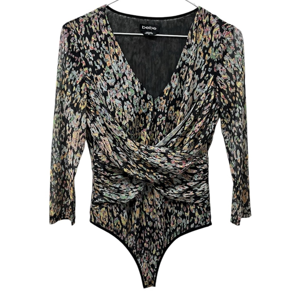 BEBE MESH PRINTED BODY SUIT